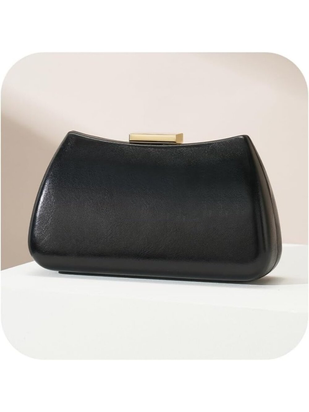 Women's Black Clutch Purse For Elegant With Chain Evening Wedding Bag